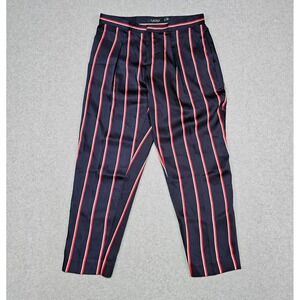 Lauren Ralph Lauren New Womens Skinny Cropped Casual Pants 4P Navy Striped $115